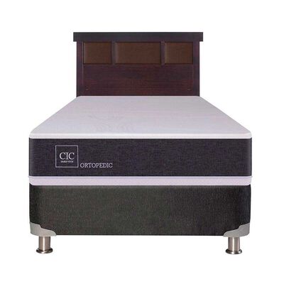 Imagen 1 del producto Box Spring CIC 1 Plaza New Ortopedic + Respaldo New Dublin