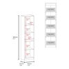 Vitrina Tuhome Home E6 1 Puerta Avellana Wengue
