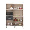 Mueble de Cocina Onessta Armonia 2 Cajones 6 Puertas Avena Grafito