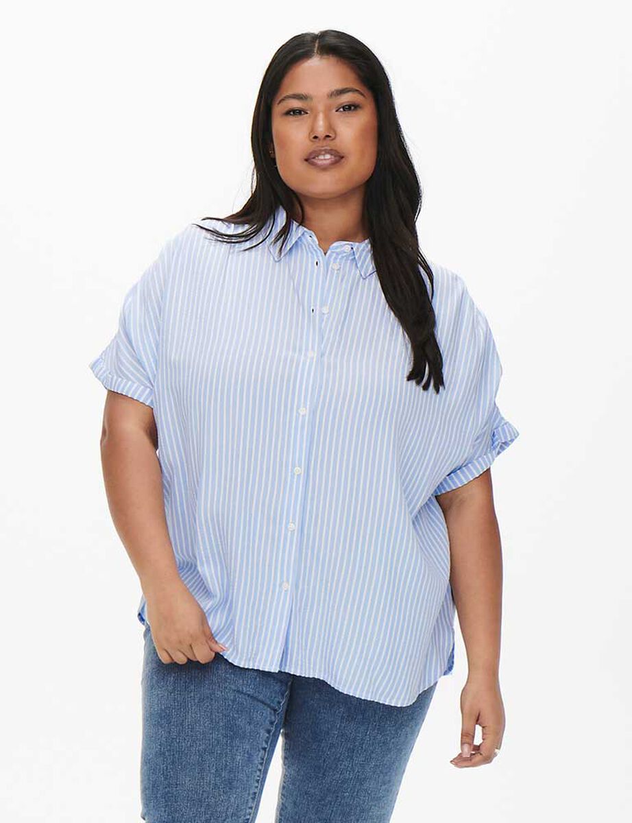 Blusa Rayas Manga Corta Mujer Only Carmakoma
