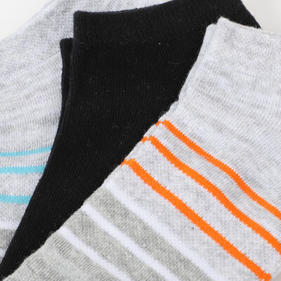 Imagen 2 del producto Pack 3 Unidades Calcetin Niña Corto Deportivo de Algodón Cutback Gris