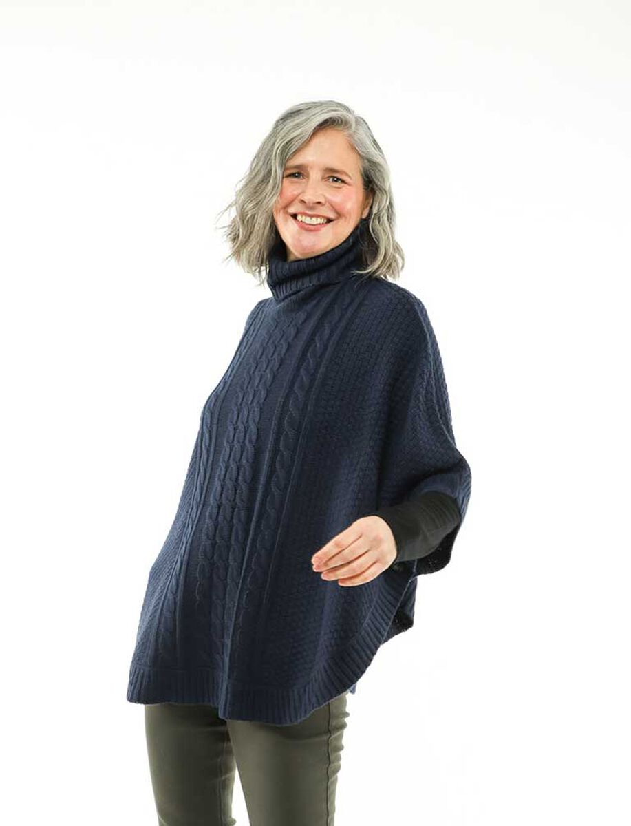 Sweater Poncho Mujer Portman Club