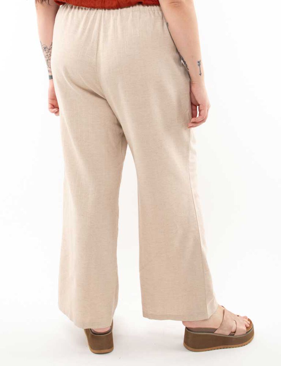 Pantalón Lino Recto Mujer Extralindas