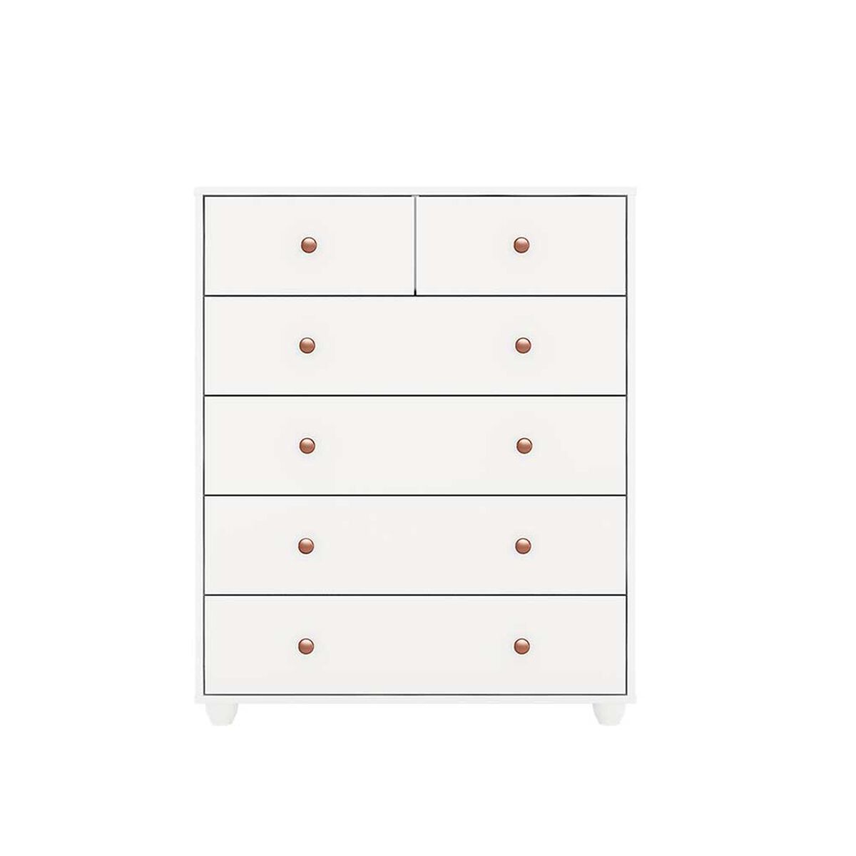 Cómoda Vekkahome Vittoria 6 Cajones Blanco