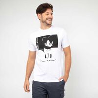 Polera Dibujos Animados Manga Corta Hombre Zibel Blanco, Color-1, Gris, Negro, Oliva