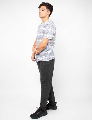 Imagen 2 del producto Polera Estampada Manga Corta Hombre Cutback Blanco, Celeste, Indigo, Negro, Verde