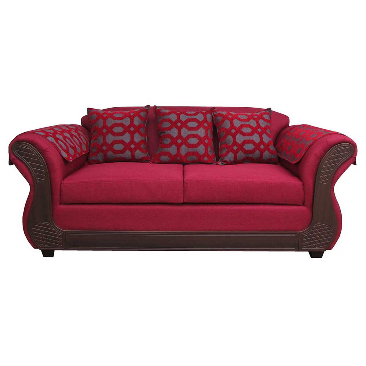 Sofá Almore Irlanda 2 Cuerpos Rojo