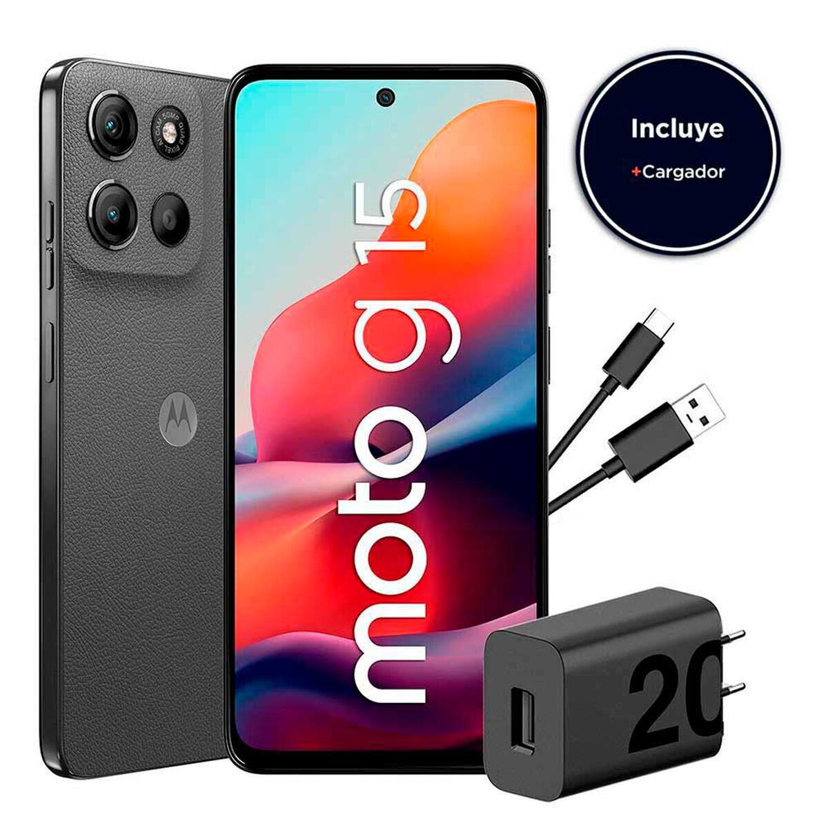 Celular Motorola Moto G15 128GB 6,7" Gris