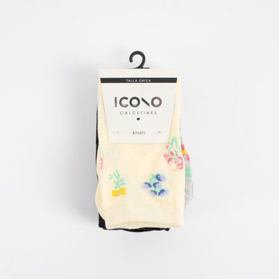 Pack 3 Calcetines Largo Mujer Icono