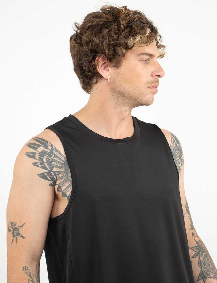 Polera Sin Mangas Hombre Black County