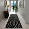 Alfombra Idetex Shaggy Guiza 70x200 cm Negro