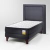 Cama Europea Drimkip 1 Plaza Eurotop + Respaldo