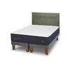 Cama Europea CIC Base Dividida King Grand Premium + Respaldo Milan Olivo