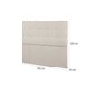 Respaldo CIC 2 Plazas Ebro Gris Arena