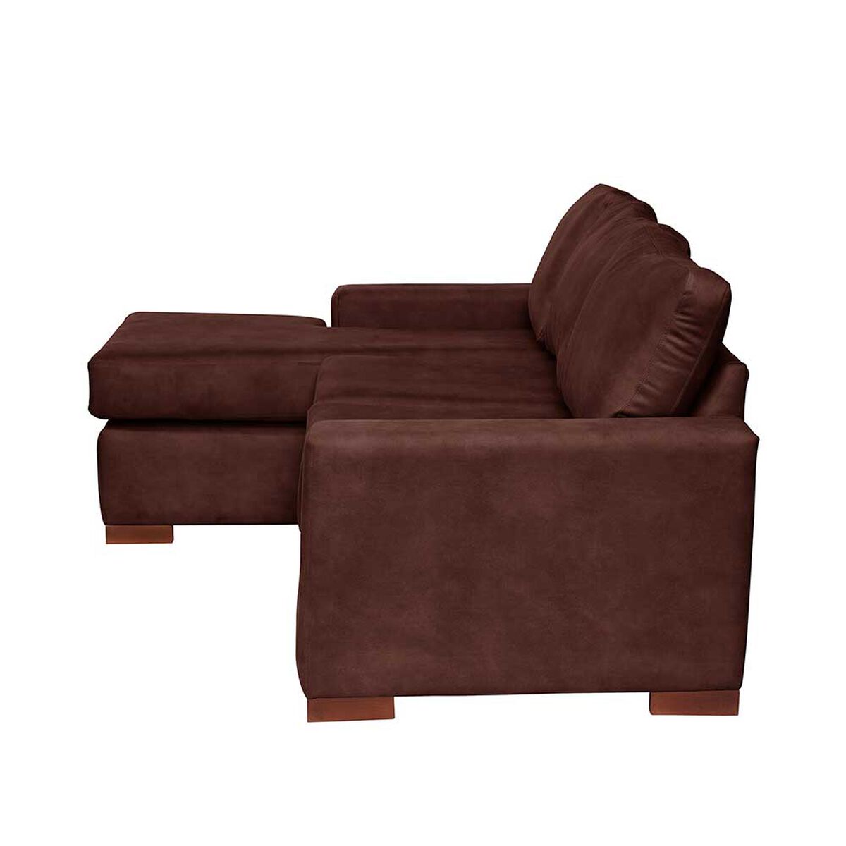 Sofá Seccional Izquierdo Latam Home Livorno 3 Cuerpos Café Moro