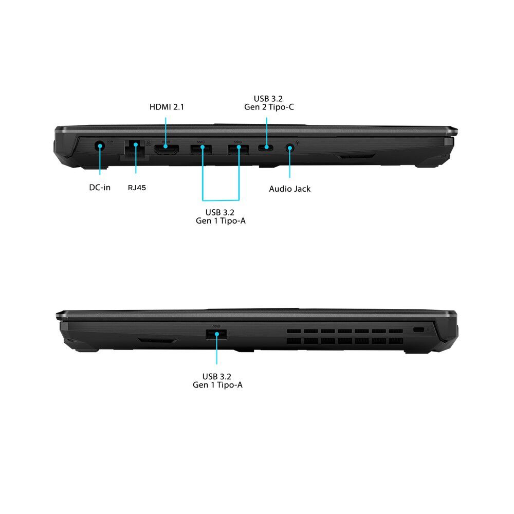 Notebook Gamer ASUS FA506NCG-HN344 W Ryzen 7 Serie 8000 16 GB 512 GB SSD 15,6" Nvidia RTX 3050 4 GB, foto 6