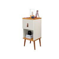 Velador Altavision Larissa 1 Cajon Blanco y Café