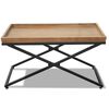 Mesa de Centro Mini Innovamuebles Monarca + 2 Bandejas Nogal Oscuro