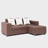 Sofá Seccional Mexx Muebles Ginebra 5 Cuerpos Chocolate