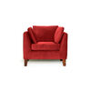 Juego de Living Barra Design Estocolmo Sofá 3 Cuerpos + Dos Sillones 1 Cuerpo Rojo