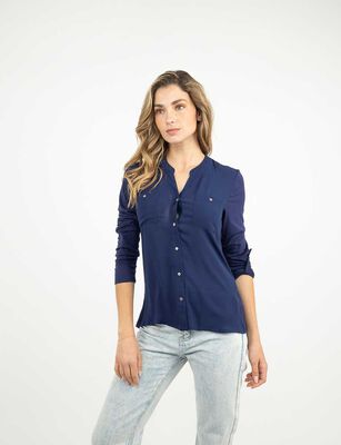 Imagen 1 del producto Blusa Manga Larga Mujer Zibel Azul