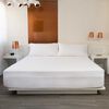 Sábana Encimera Liso Linea Hotel 200 Hilos King Blanco