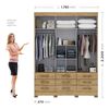 Closet Di Poretti Toquio 3 Puertas 9 Cajones Café y Blanco