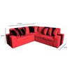 Seccional A&M Home Victor 2,2 Cuerpos Burdeo Negro