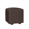 Juego de Living Innovamuebles Kahlo Sofá 3 Cuerpos + Dos Pouf 1 Cuerpo Chocolate