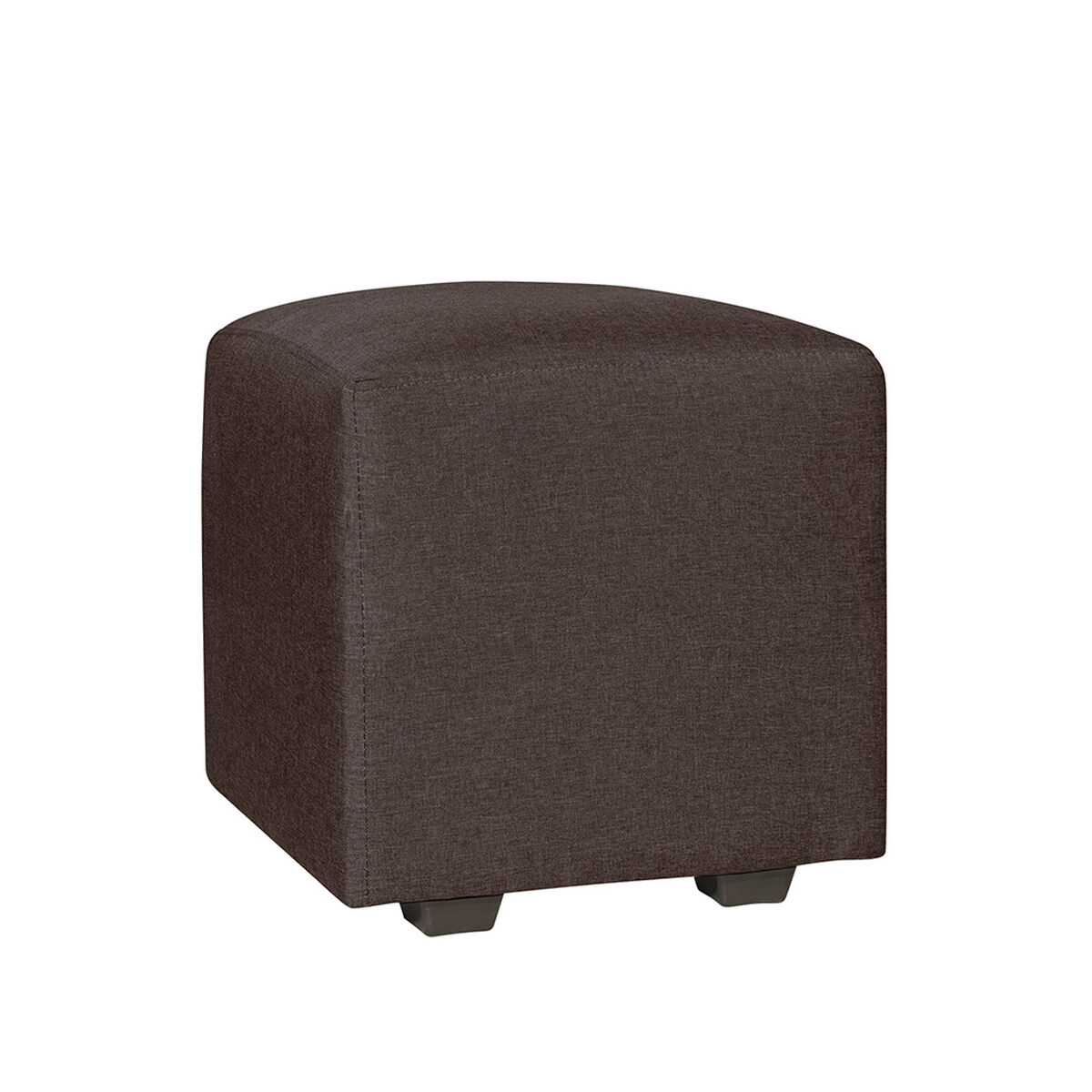 Juego de Living Innovamuebles Kahlo Sofá 3 Cuerpos + Dos Pouf 1 Cuerpo Chocolate