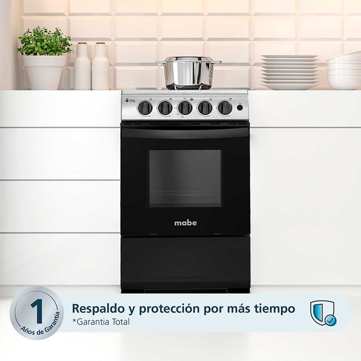 Cocina a Gas Mabe CMC5115AX0 4 Quemadores