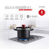 Olla a Presi&oacute;n Acero Inoxidable Thomas 8 L Negro