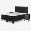 Cama Europea Rosen Base Dividida 2 Plazas Tempo + Maderas Issey