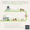 Cama Europea CIC 2 Plazas Excellence Plus + Respaldo Gales Olivo
