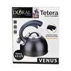 Tetera Acero Inox. Doral Venus 2.5 Lts Negro