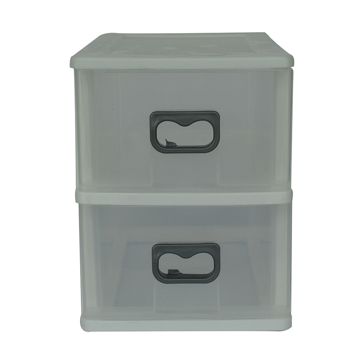 Mini Caja Organizadora Plástica San Bernardo 2 Niveles Blanco