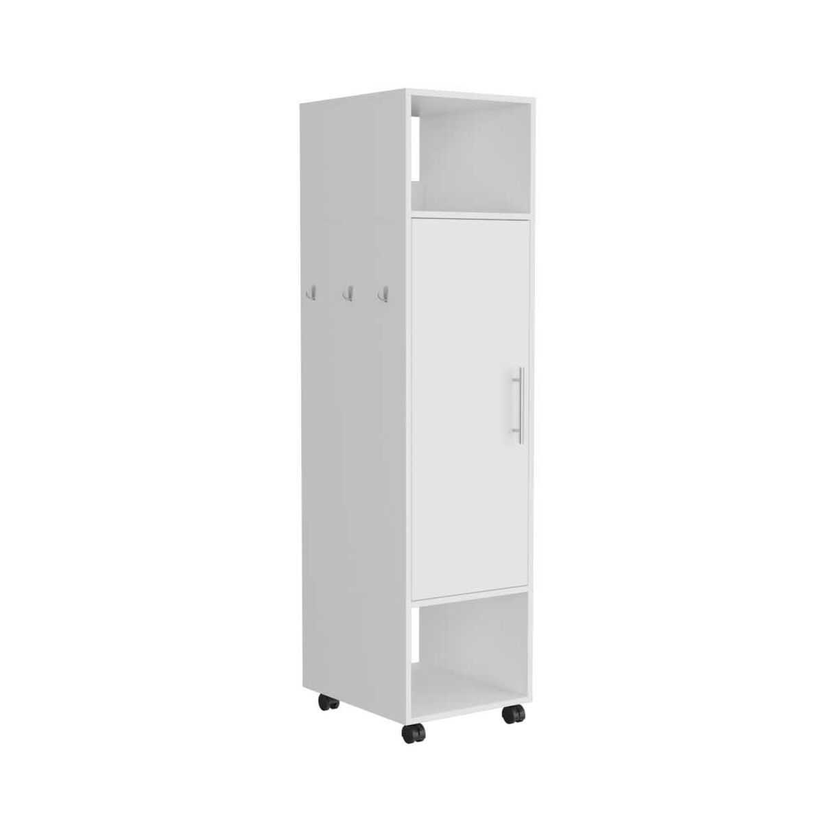 Clóset TuHome Custer con Espejo 1 Puerta Blanco