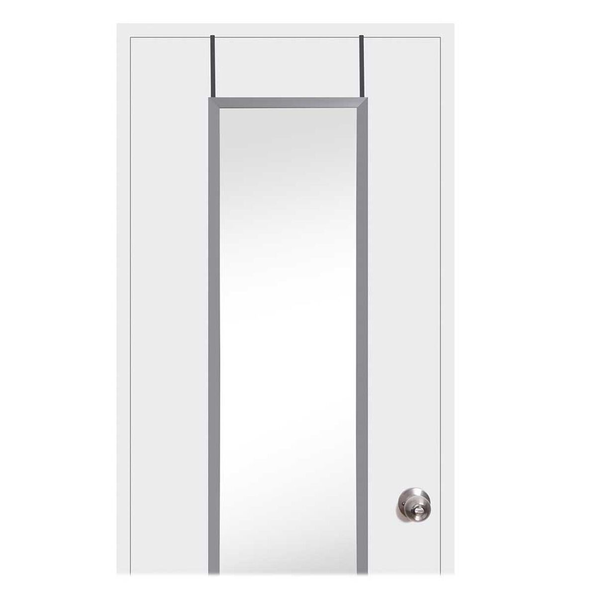 Espejo Plástico Vgo Colgar para Puertas 120 x 30 cm Plateado