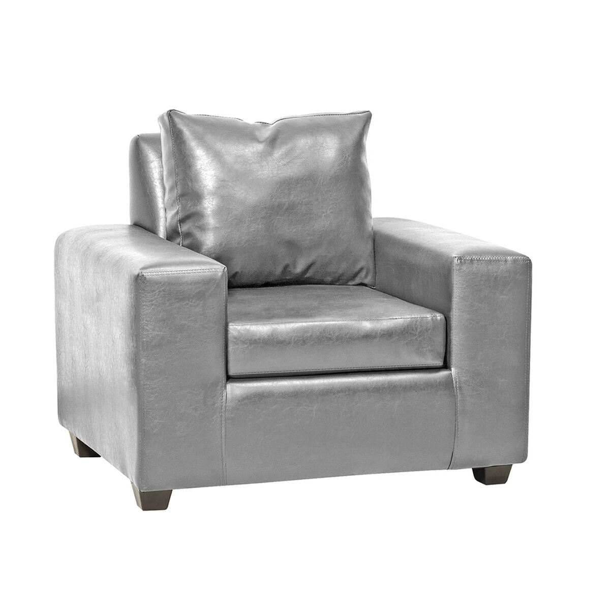 Juego de Living Innovamuebles Kahlo Sofá 3 Cuerpos + Dos Sillones 1 Cuerpo Gris