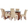 Juego de Comedor Latam Home Pamplona Cadiz 6 Sillas Velvet Gris