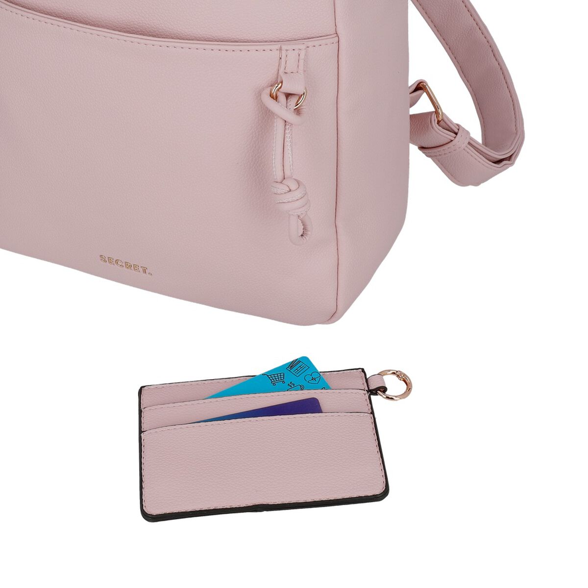 Mochila de Mujer Secret Serbia SC7 Mediana Rosado