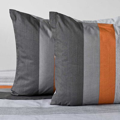 Imagen 2 del producto Juego de Sábanas American Family 144 Hilos 2 Plazas Franjas Gris