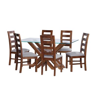 Imagen 1 del producto Juego de Comedor Latam Home Merida 6 Sillas Gris Claro