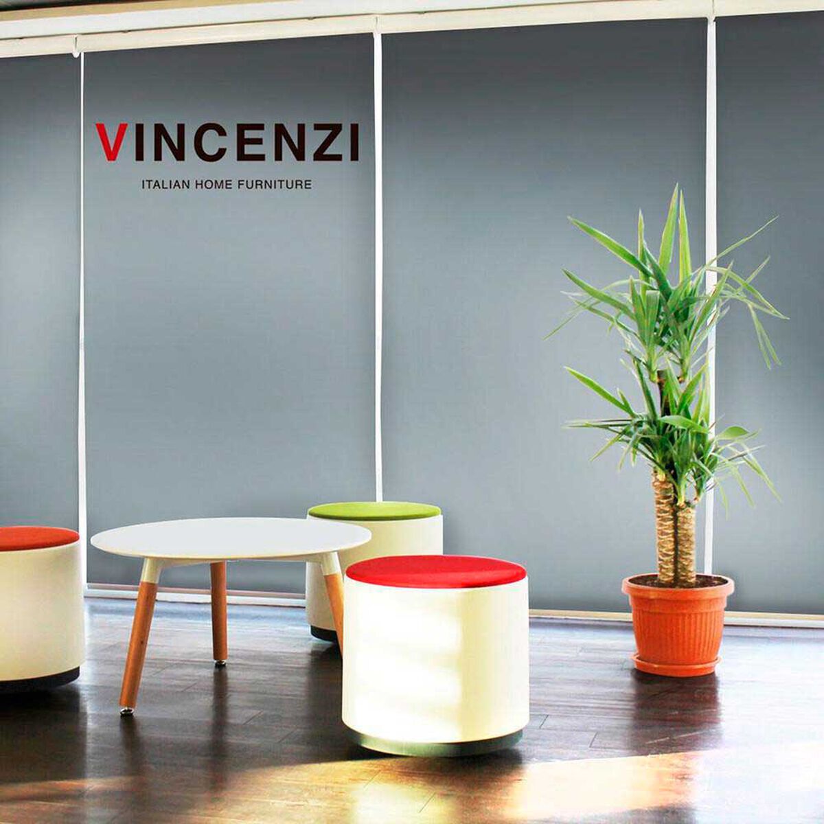 Cortina Roller Blackout Vincenzi Gris 200 x 230 cm