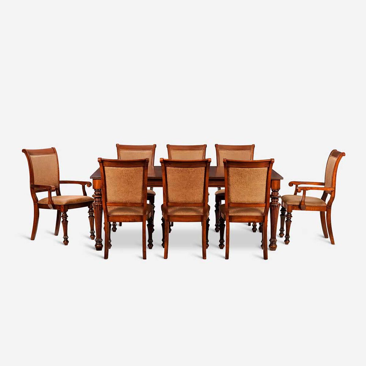 Juego de Comedor CIC New Carrera 6 Sillas + 2 Sitiales Mont Cherry