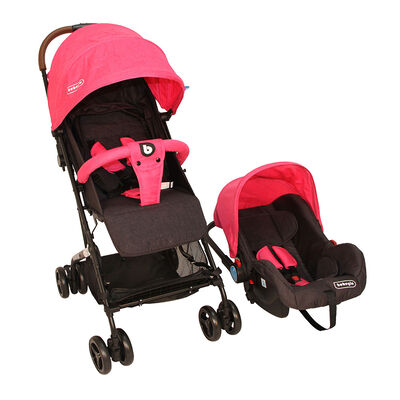 Coche Travel System Compacto Fucsia