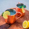 Set 4 Vasos Simplit Moscow Mule Mojito 500 Ml + Bombilla