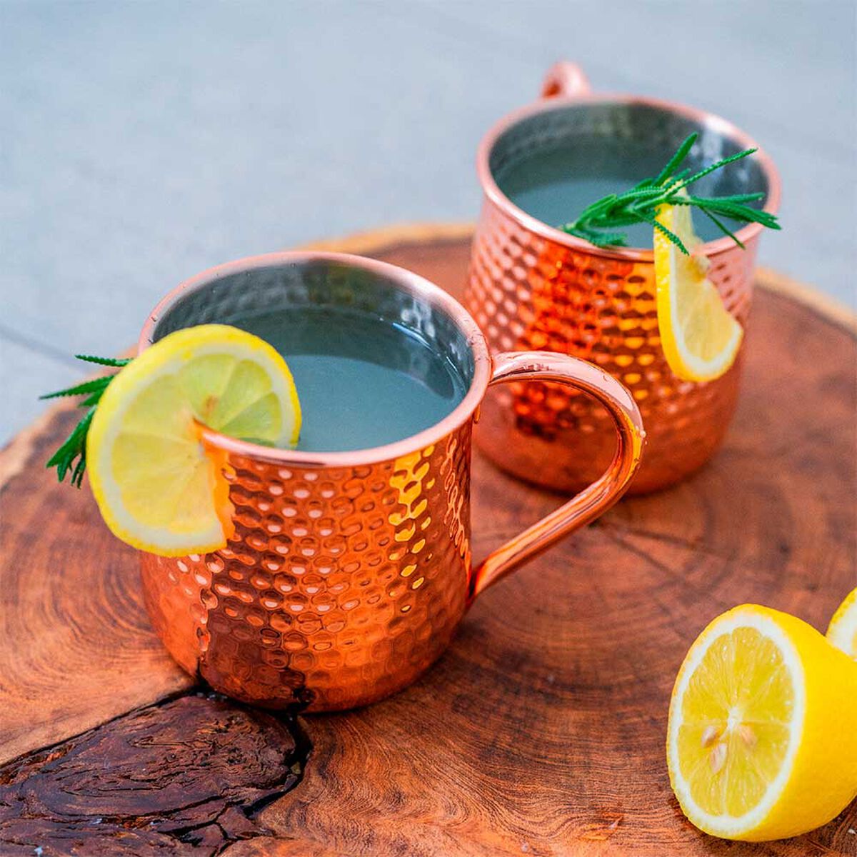 Set 4 Vasos Simplit Moscow Mule Mojito 500 Ml + Bombilla