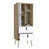 Clóset TuHome Huna 1 Puerta 2 Cajones Macadamia Blanco