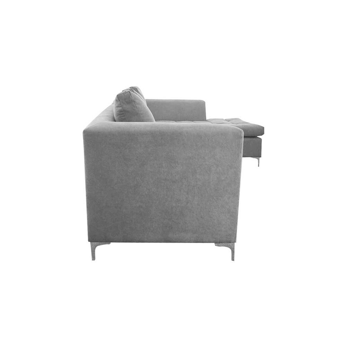 Sofá Seccional Derecho Deco Class Imperio 3 Cuerpos Gris